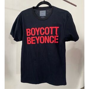 Beyonce the formation world tour 2016 boycott beyonce black red shirt size small